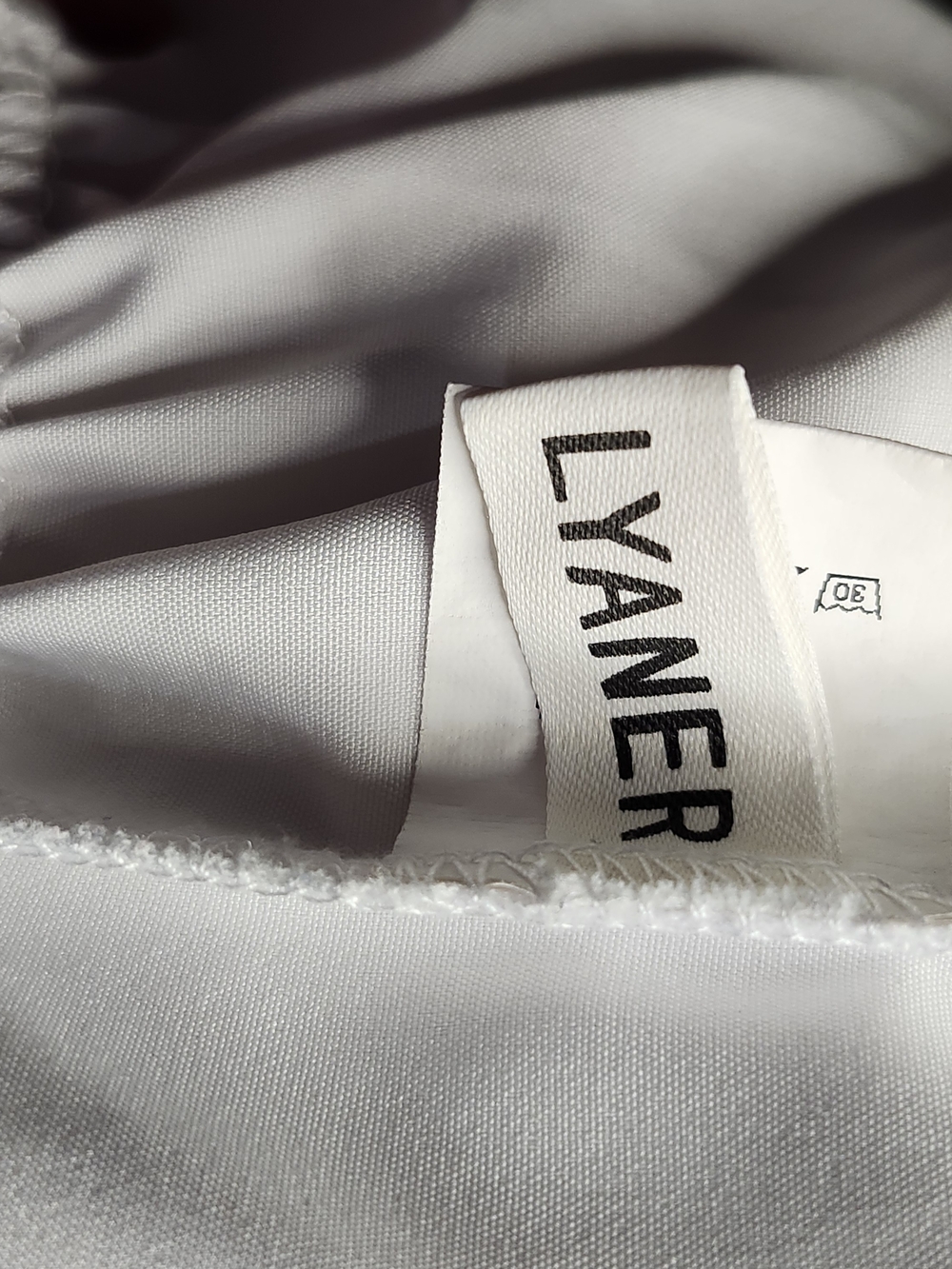 Off Or On Shoulder Peasent Style Crop Top - White - Picture 6 of 7